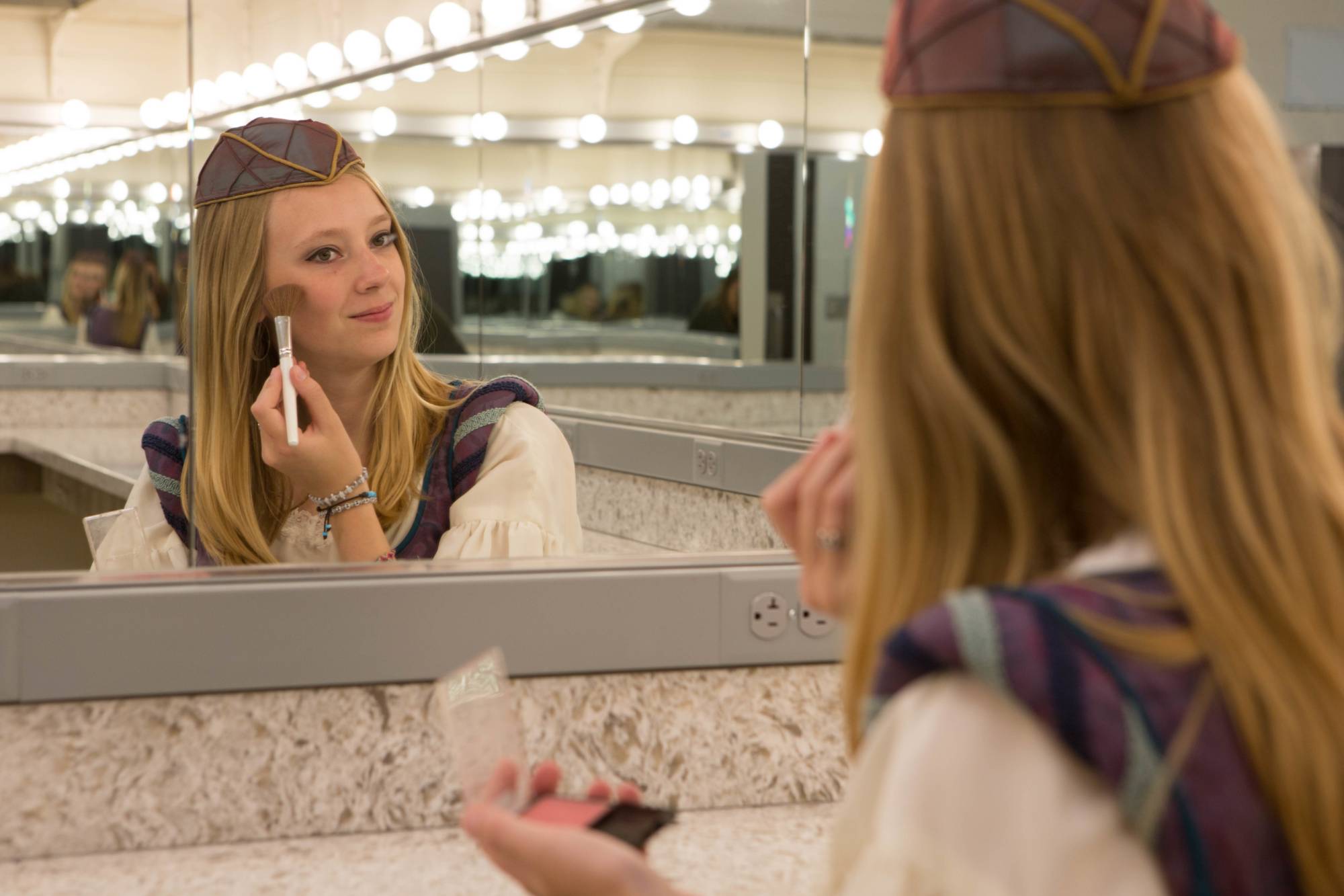 Girl doing make up